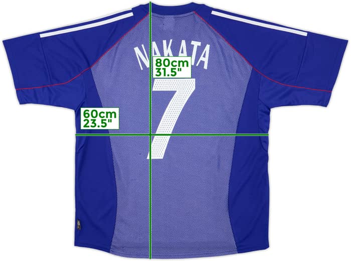 2002-04 Japan Home Shirt Nakata #7 - 8/10 - (XL)