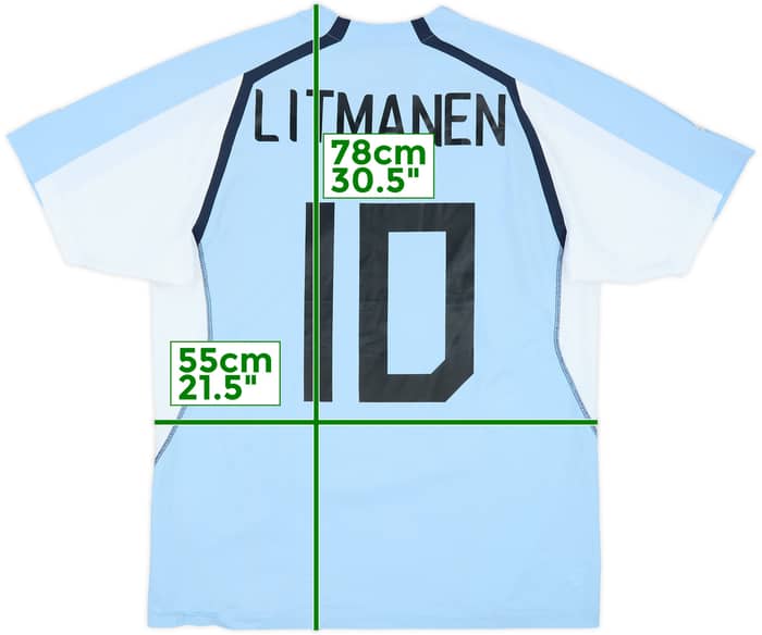 2005-06 Malmo Home Shirt Litmanen #10 - 7/10 - (L)
