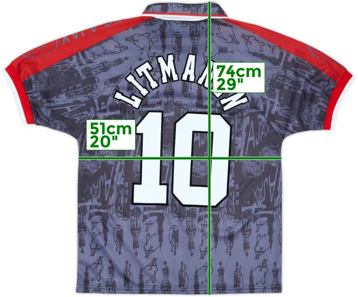 1996-97 Ajax Away Shirt Litmanen #10 - 10/10 - (M)