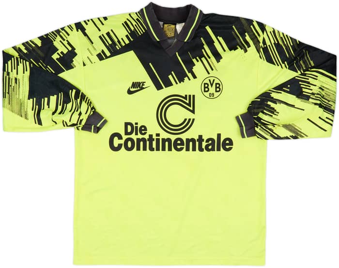 1993-94 Borussia Dortmund Home L/S Shirt - 8/10 - (L)