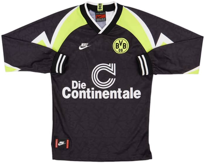 1995-96 Borussia Dortmund Away L/S Shirt - 8/10 - (L)