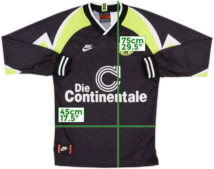 1995-96 Borussia Dortmund Away L/S Shirt - 8/10 - (L)