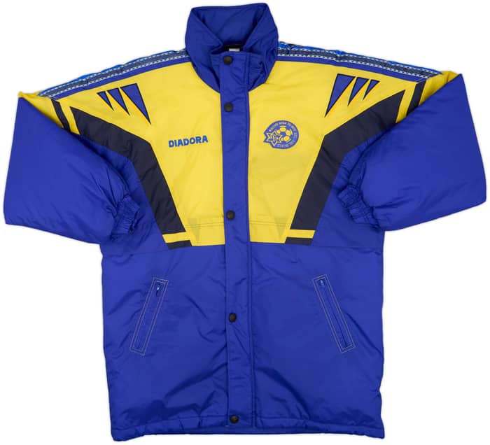 1996-97 Maccabi Tel-Aviv Diadora Padded Bench Coat - 8/10 - (XL)