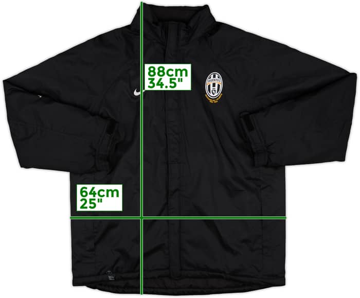 2006-07 Juventus Nike Hooded Padded Bench Coat - 8/10 - (L)
