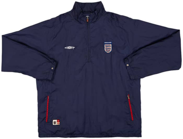 2006-07 England Umbro 1/4 Zip Drill Top - 8/10 - (M)