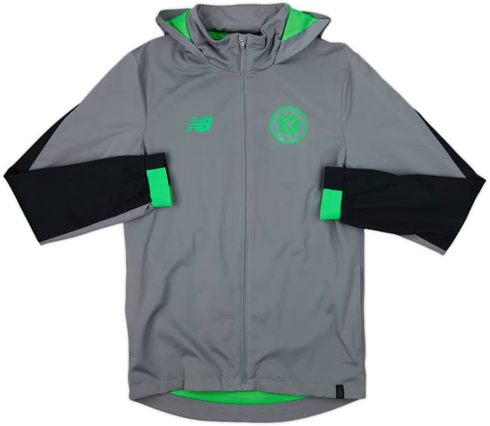 2017-18 Celtic New Balance Hooded Track Jacket - 8/10 - (S)