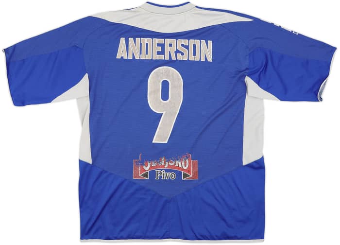 2006-07 Dinamo Zagreb Home Shirt Anderson #9 - 5/10 - (XXL)