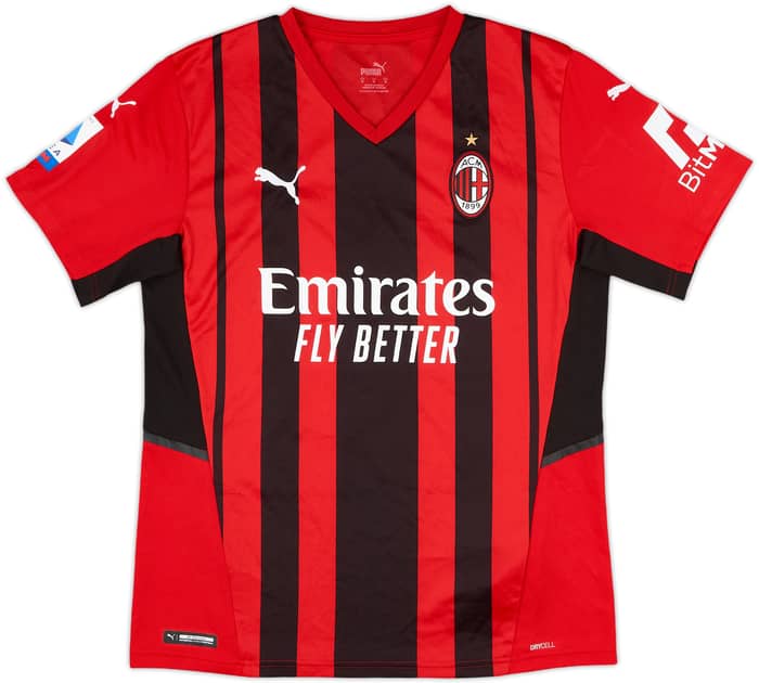 2021-22 AC Milan Home Shirt Theo #19 - 10/10 - (M)