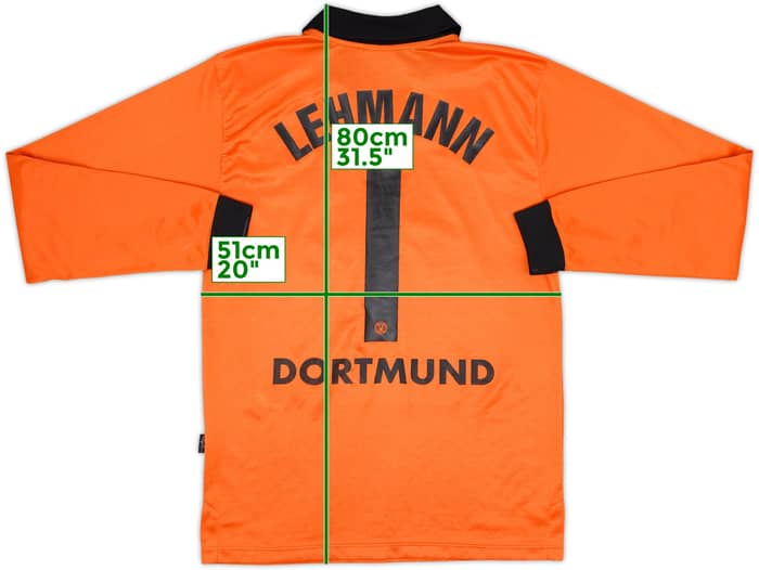 2001-02 Borussia Dortmund GK Shirt Lehmann #1 - 8/10 - (L)