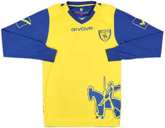 2011-12 Chievo Verona Home L/S Shirt - 7/10 - (M)