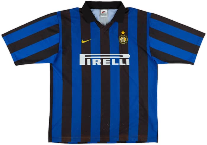 1998-99 Inter Milan Basic Home Shirt Ronaldo #9 - 7/10 - (L)