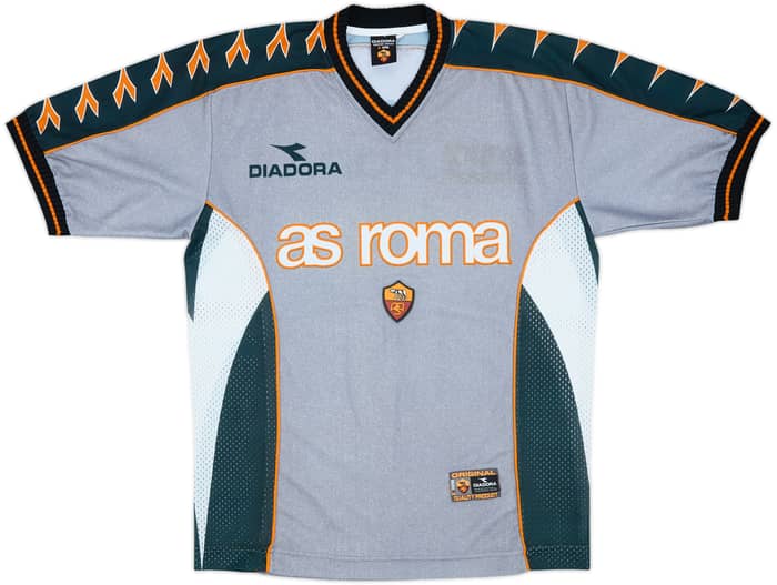 1999-00 Roma Diadora Training Shirt - 10/10 - (M)