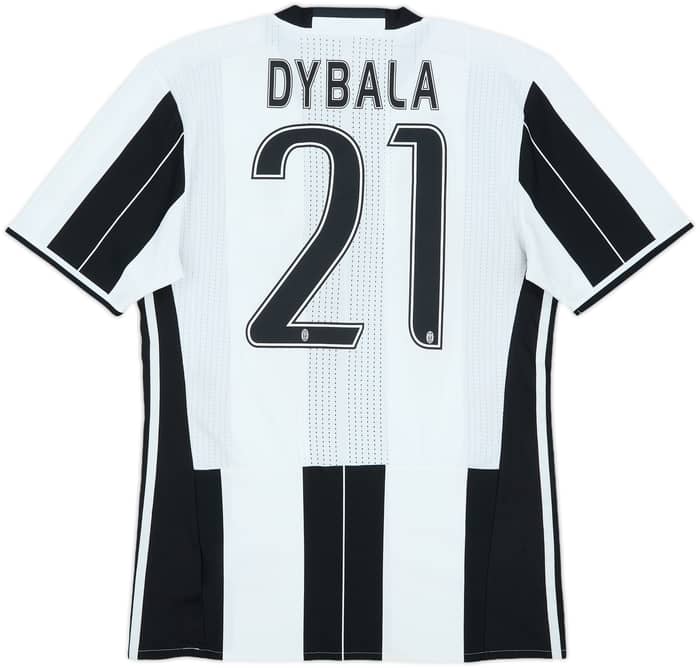 2016-17 Juventus Authentic Home Shirt Dybala #21 - 6/10 - (M)
