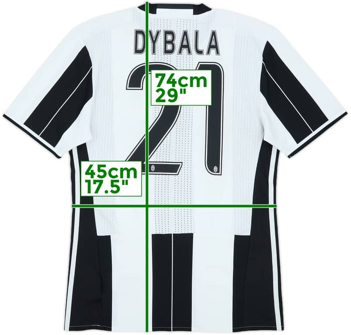 2016-17 Juventus Authentic Home Shirt Dybala #21 - 6/10 - (M)