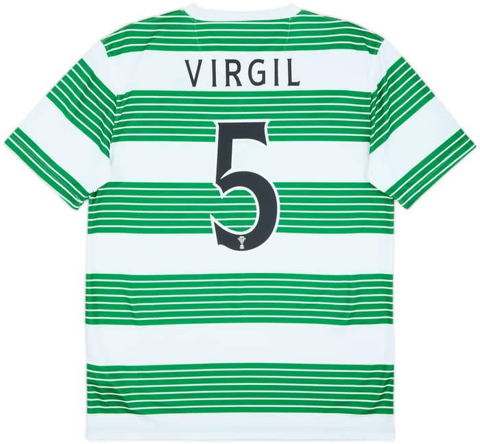 2013-15 Celtic Home Shirt Virgil #5 - 9/10 - (M)