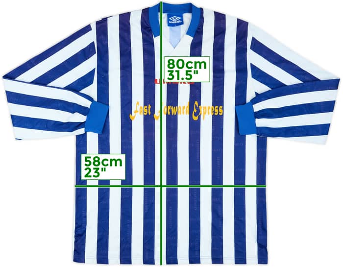 19990s Umbro Template L/S Shirt #7 - 8/10 - (XL)