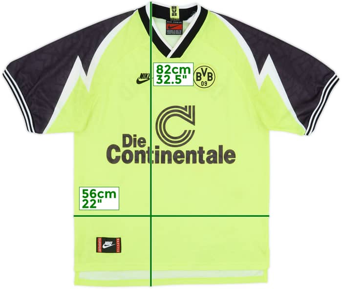 1995-96 Borussia Dortmund Home Shirt - 8/10 - (L)