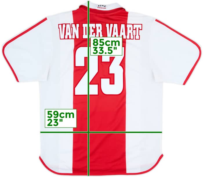 2000-01 Ajax Centenary Home Shirt Van Der Vaart #23 - 6/10 - (XL)