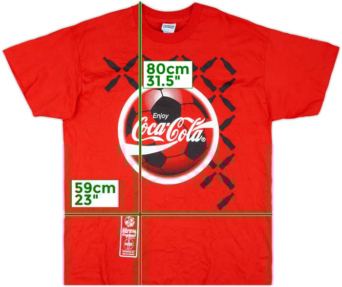1996 Euros Coca-Cola Graphic Tee - 10/10 - (XL)