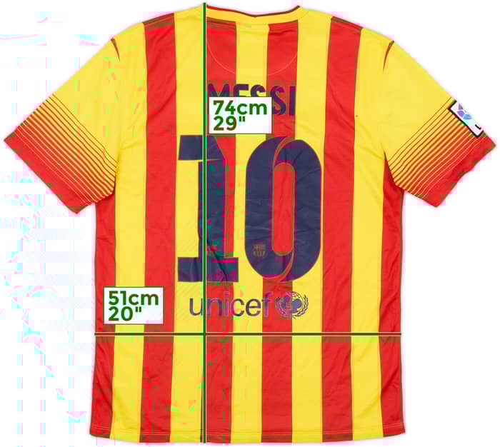 2013-15 Barcelona Away Shirt Messi #10 - 9/10 - (M)