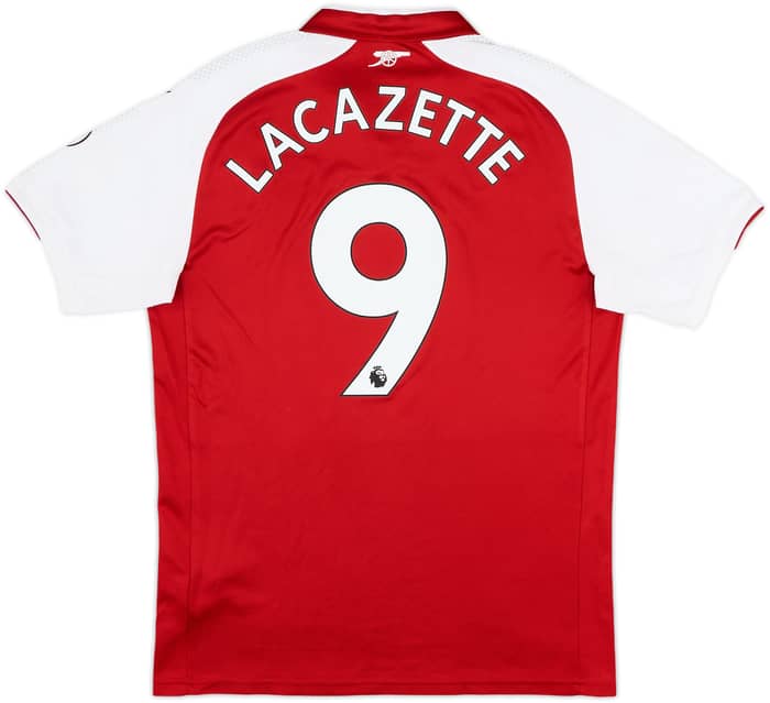 2017-18 Arsenal Home Shirt Lacazette #9 - 10/10 - (M)