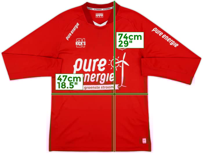 2019-20 FC Twente Home L/S Shirt - 9/10 - (M)