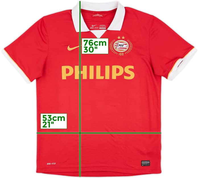 2013-14 PSV Centenary Home Shirt - 7/10 - (L)