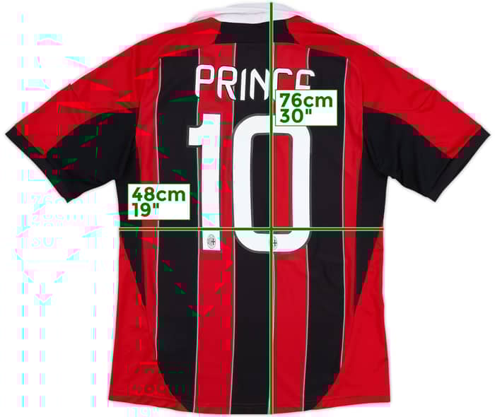 2012-13 AC Milan Home Shirt Prince #10 - 7/10 - (M)