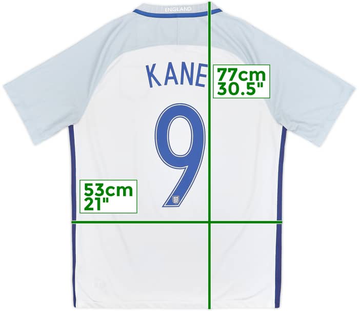 2016-17 England Home Shirt Kane #9 - 7/10 - (L)