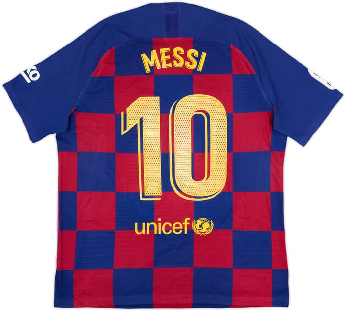 2019-20 Barcelona Authentic Home Shirt Messi #10 - 5/10 - (XL)