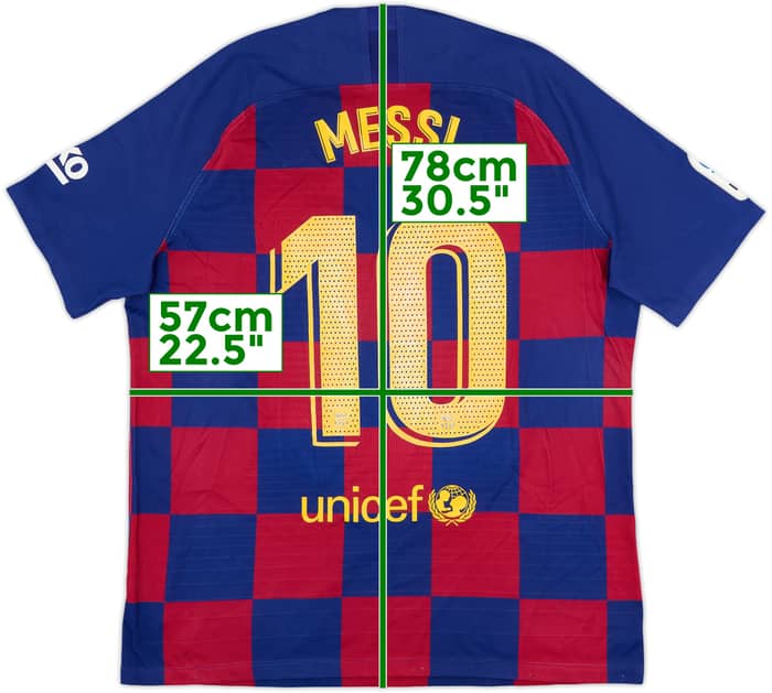 2019-20 Barcelona Authentic Home Shirt Messi #10 - 5/10 - (XL)
