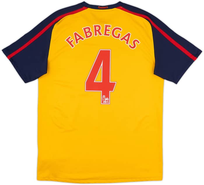2008-09 Arsenal Away Shirt Fabregas #4 - 8/10 - (M)