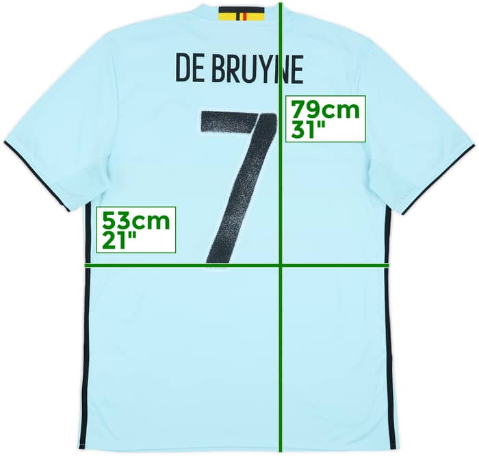 2016-17 Belgium Away Shirt De Bruyne #7 - 5/10 - (L)