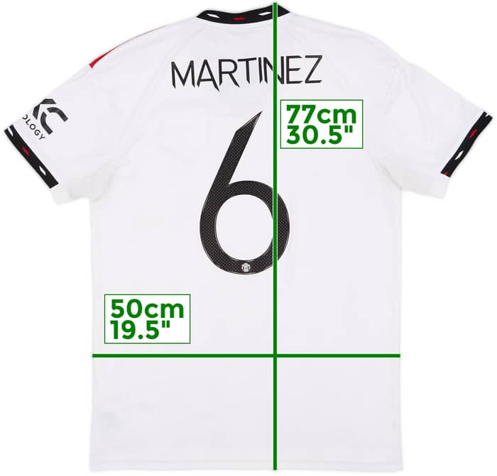 2022-23 Manchester United Away Shirt Martinez #6 - 7/10 - (M)