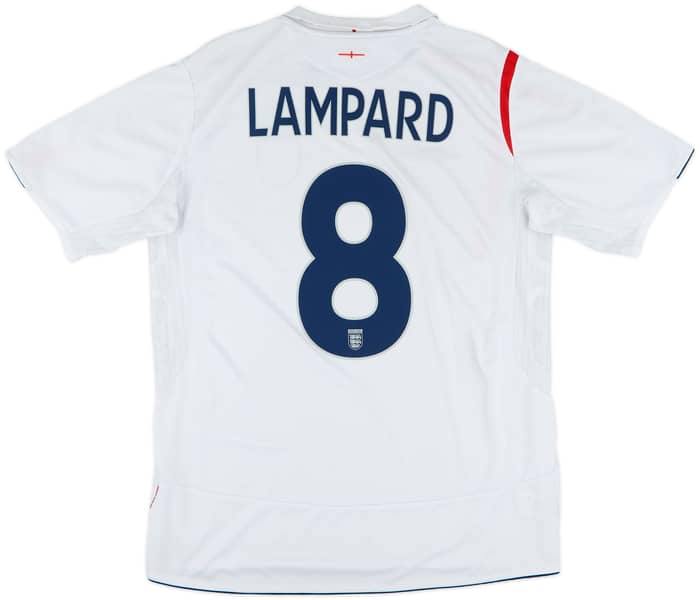 2005-07 England Home Shirt Lampard #8 - 6/10 - (L)