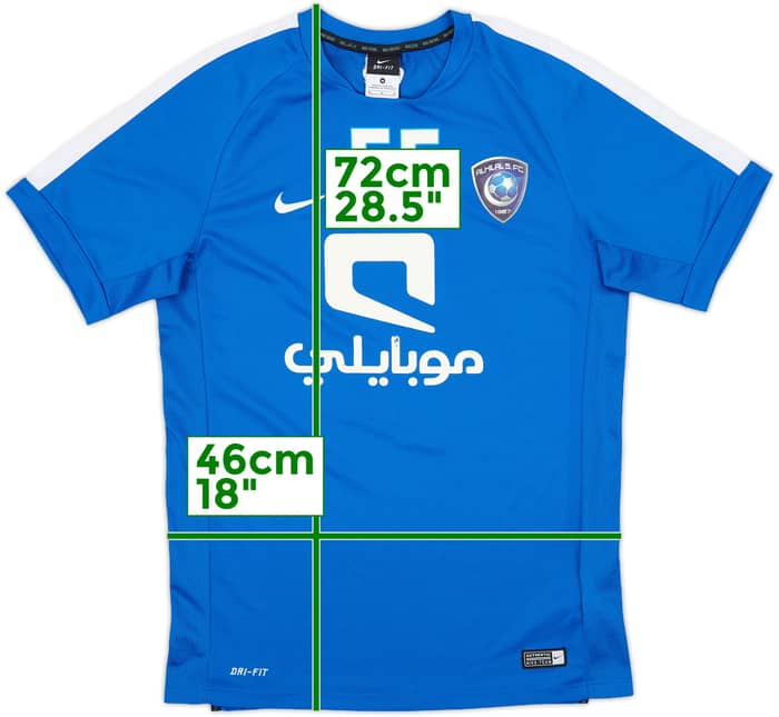 2015-16 Al Hilal Player Issue Nike Training Shirt #7 - 7/10 - (M)
