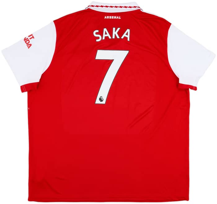 2022-23 Arsenal Home Shirt Saka #7 - 8/10 - (3XL)