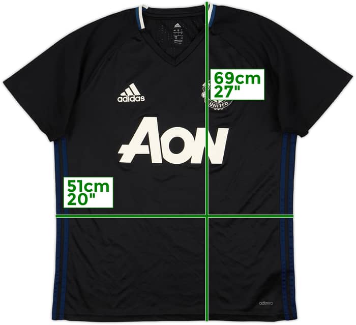 2016-17 Manchester United adidas Training Shirt - 9/10 - (L)