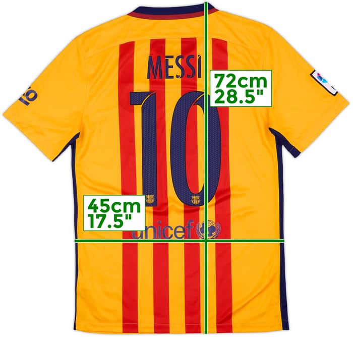 2015-16 Barcelona Away Shirt Messi #10 - 8/10 - (S)