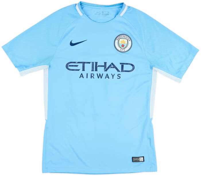 2017-18 Manchester City Home Shirt Kun Aguero #10 - 7/10 - (S)