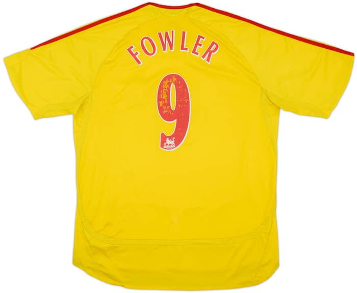 2006-07 Liverpool Away Shirt Fowler #9 - 5/10 - (XL)