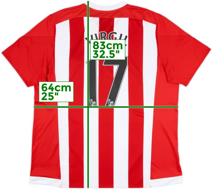 2015-16 Southampton Home Shirt Virgil #17 - 10/10 - (XXL)