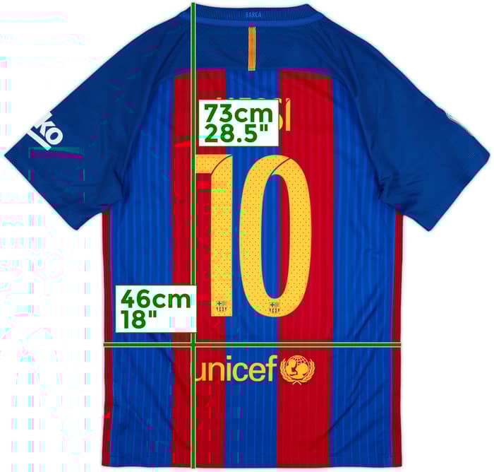 2016-17 Barcelona Home Shirt Messi #10 - 8/10 - (S)