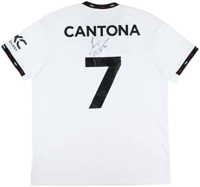 2022-23 Manchester United Signed Away Shirt Cantona #7 - 8/10 - (XL)