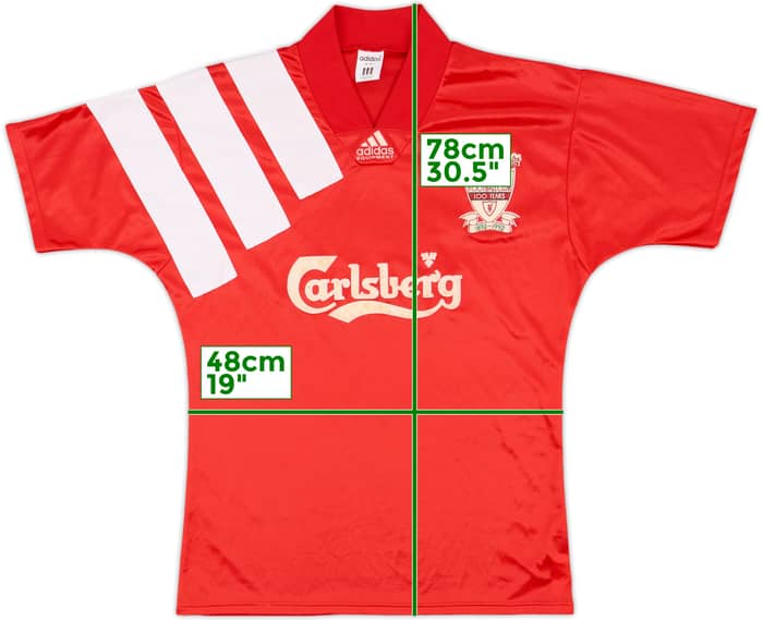 1992-93 Liverpool Centenary Home Shirt - 7/10 - (M)