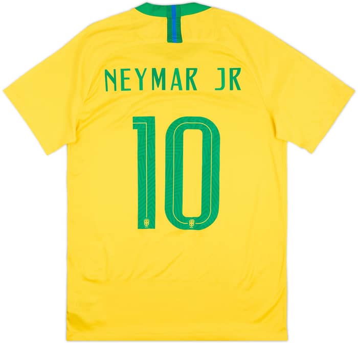 2018-19 Brazil Home Shirt Neymar #10 - 9/10 - (M)