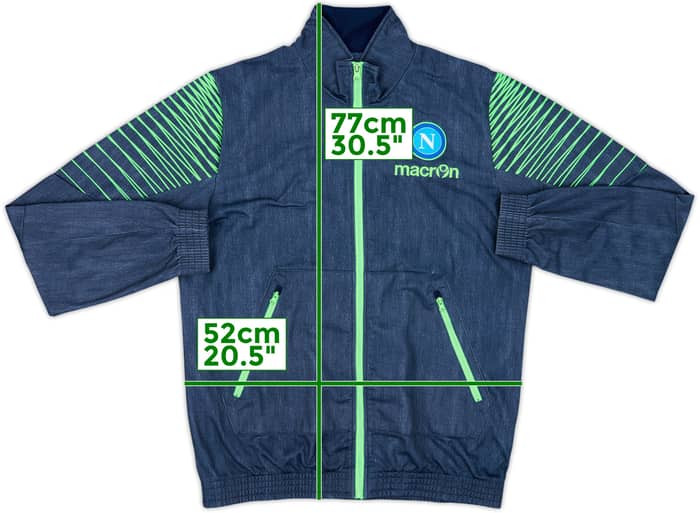 2014-15 Napoli Macron Track Jacket - 8/10 - (L)