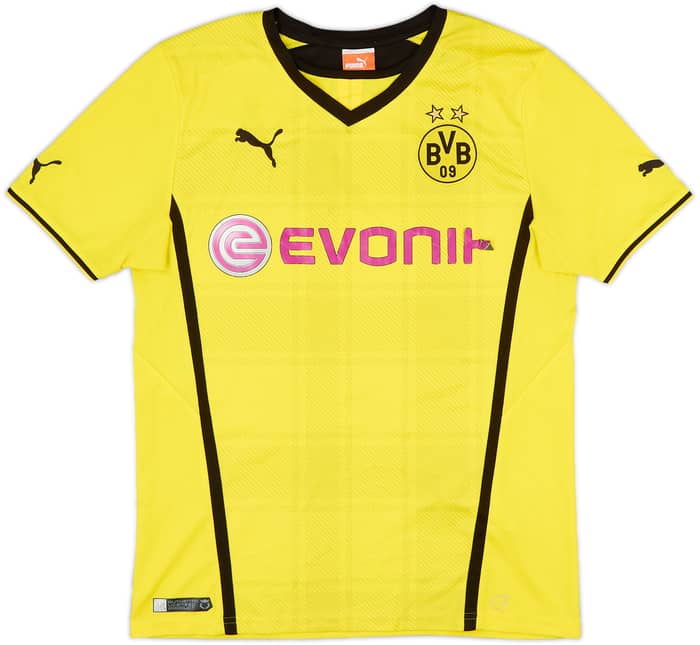 2013-14 Borussia Dortmund Home Shirt - 4/10 - (M)