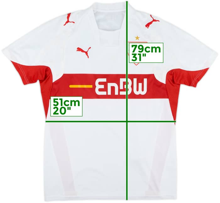 2007-08 Stuttgart Home Shirt - 8/10 - (M)
