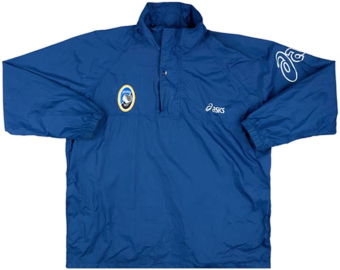 1998-00 Atalanta Asics 1/2 Zip Hooded Rain Coat - 8/10 - (M)